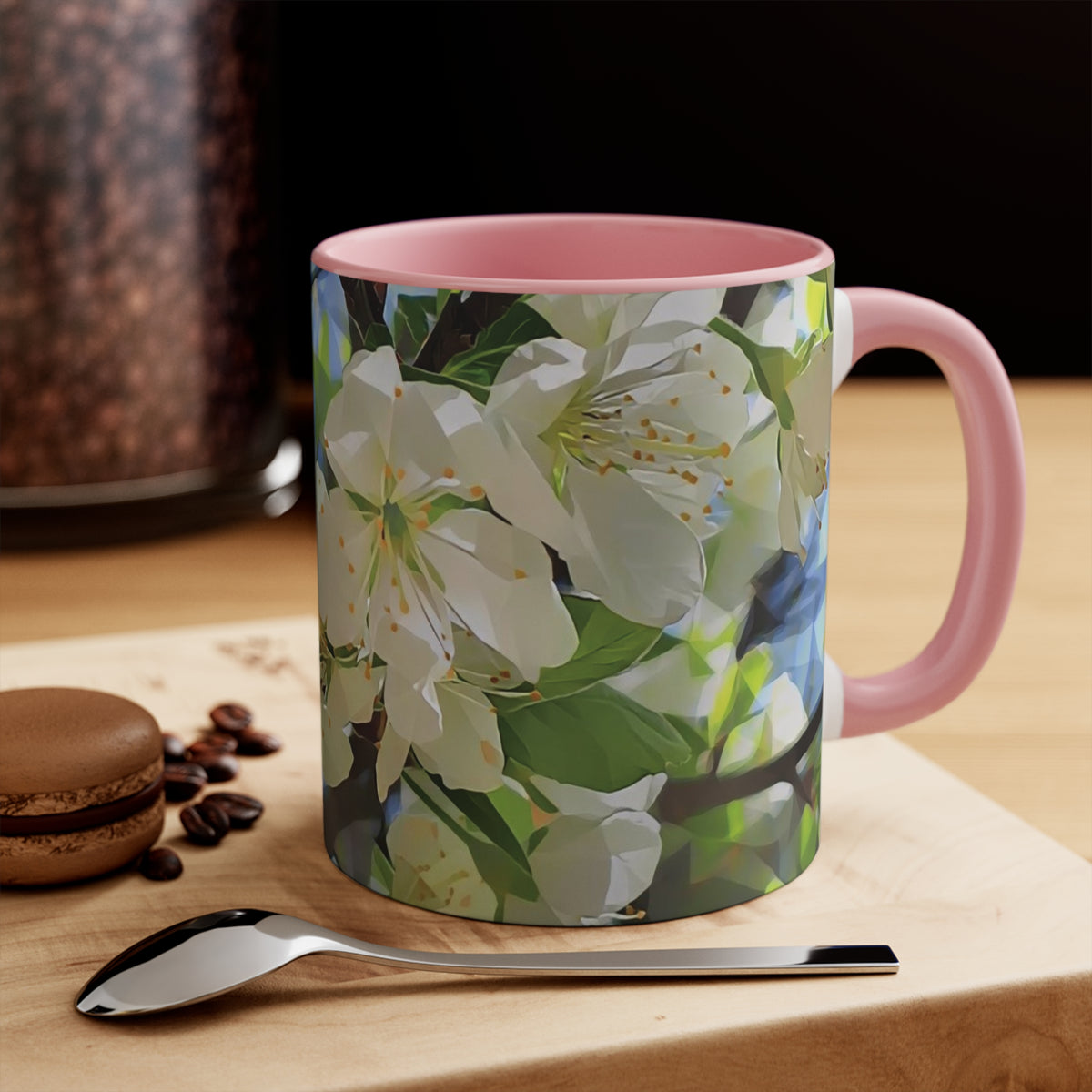 Mug 11oz - Poly Art - Apple's Tree Flower (Variant 1)
