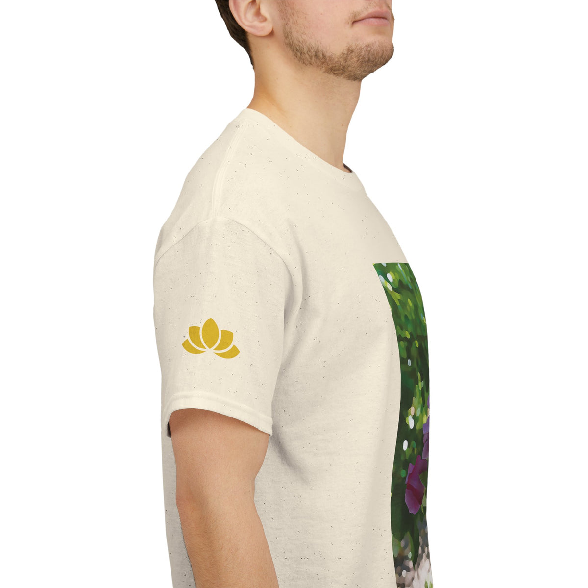 Unisex Heavy Cotton Tee - Flower of Rose, Small Bouquet