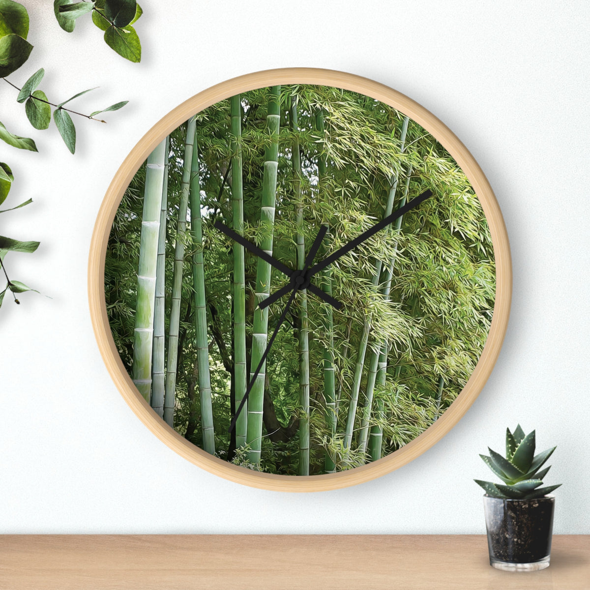 Wall Clock - Bamboo (Variant 1)