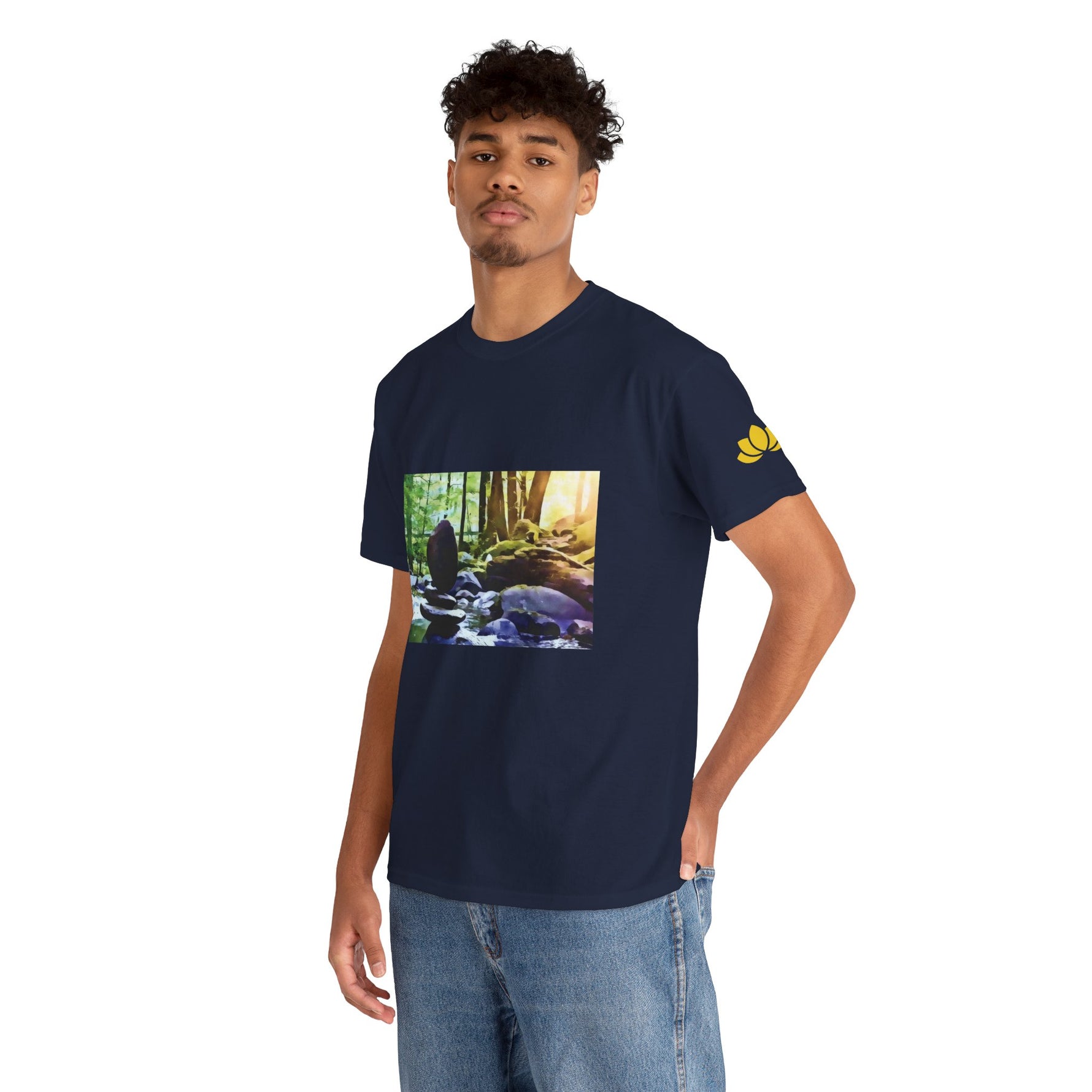 Unisex Heavy Cotton Tee - Stone Balance (Variant 2)