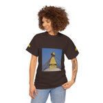 Unisex Heavy Cotton Tee - Nepal, Buddha's Eyes (Variant 3)