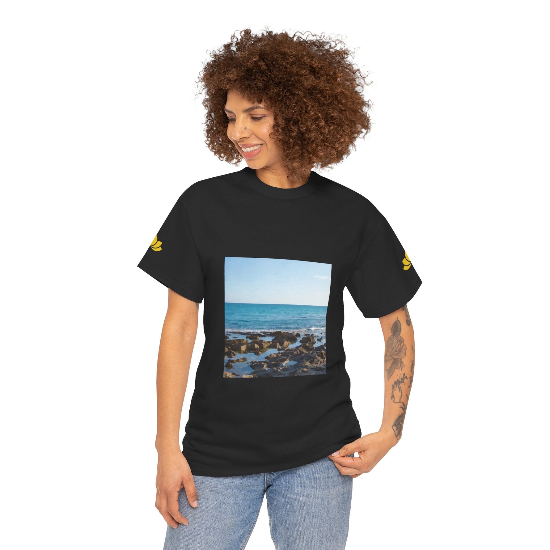 Unisex Heavy Cotton Tee - Sea (Variant 6)
