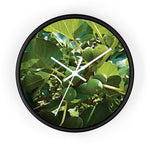 Wall Clock - Fig's Plant, with Fruits and Leaves