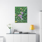 Stretched Matte Canvas - Flower of Allium Roseum