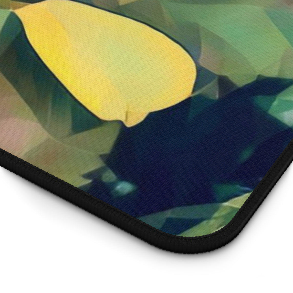 Desk Mat - Poly Art - Flower, Yellow Petals