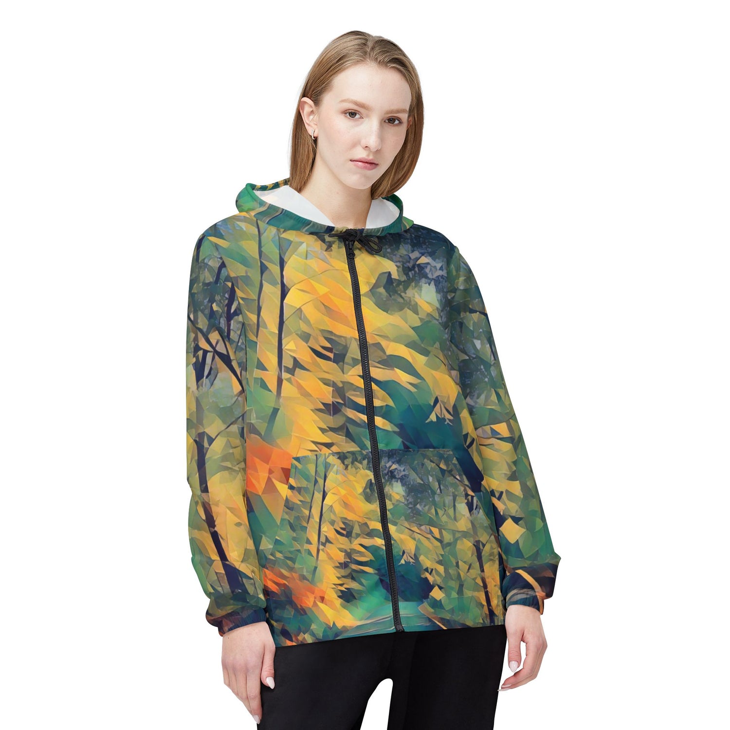 Windbreaker Jacket - Poly Art - Forest (Variant 1)