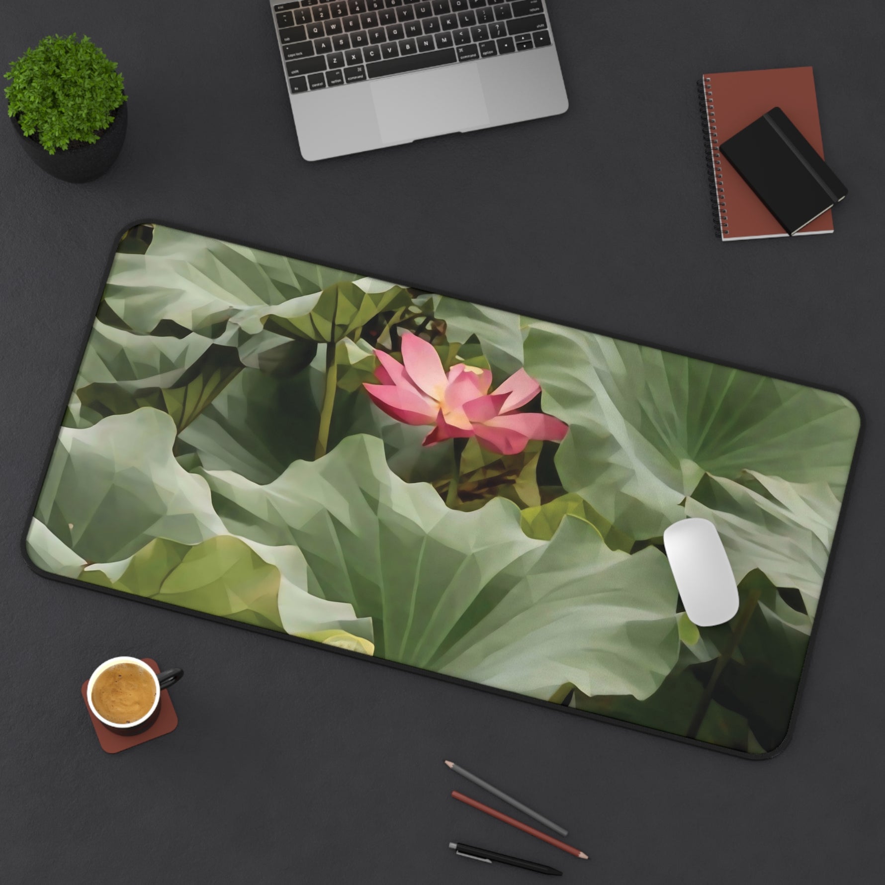 Desk Mat - Poly Art - Flower of Lotus (Variant 2)