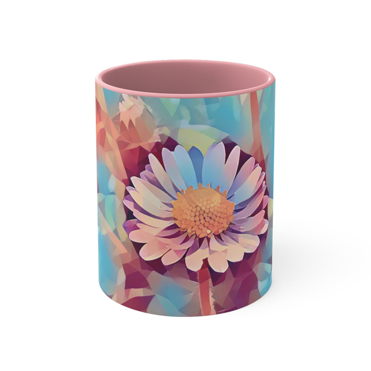 Mug 11oz - Poly Art - Flower of Daisies (Variant 6)