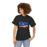 Unisex Heavy Cotton Tee - Poly Art - Sunset Sky (Variant 1)