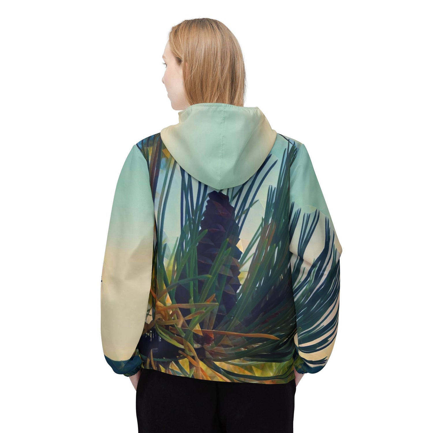 Windbreaker Jacket - Poly Art - Fir Pinecone