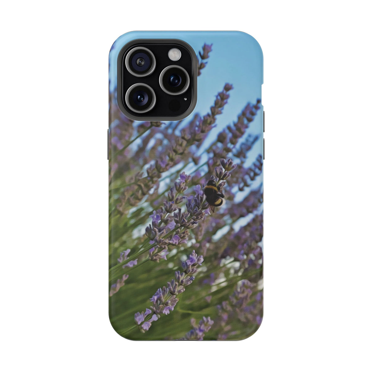 Magnetic Tough Phone Case - Flower of Lavender with Bombus