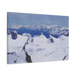 Stretched Matte Canvas - View from Mont Blanc
