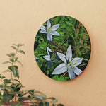 Acrylic Wall Clock - Poly Art - Flower of Ornithogalum (Variant 1)