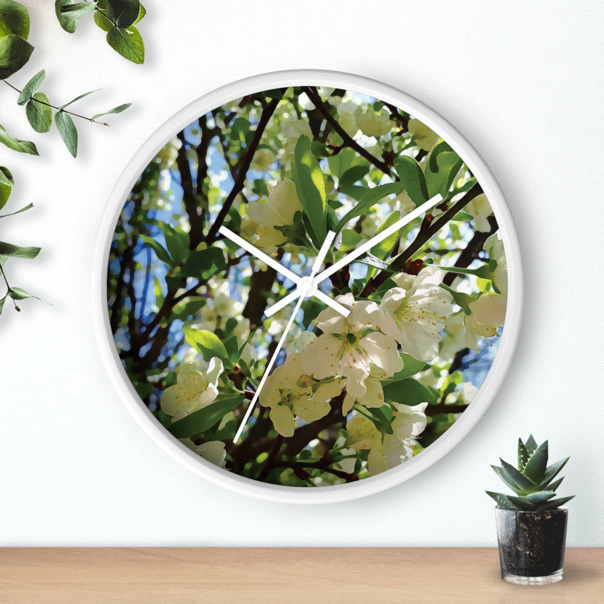 Wall Clock - Apples' Tree Flower