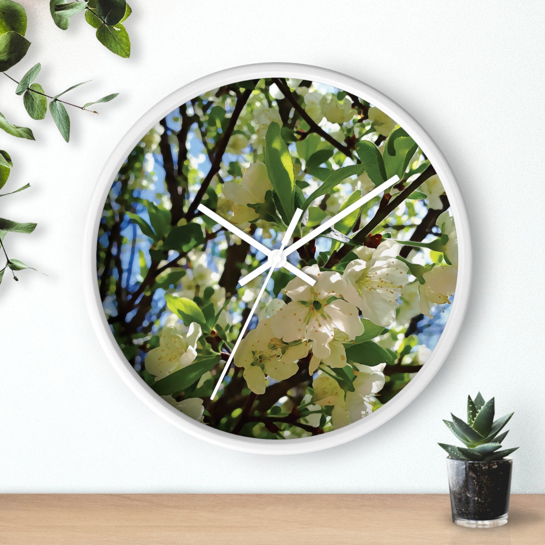 Wall Clock - Apples' Tree Flower