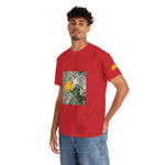 Unisex Heavy Cotton Tee - Poly Art - Flower of Calendula (Variant 1)