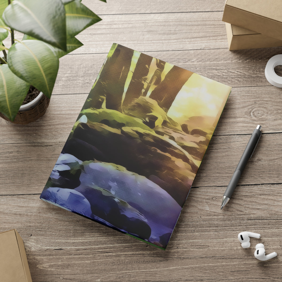 Hardcover Notebook with Puffy Covers - Stone Balance (Variant 3)