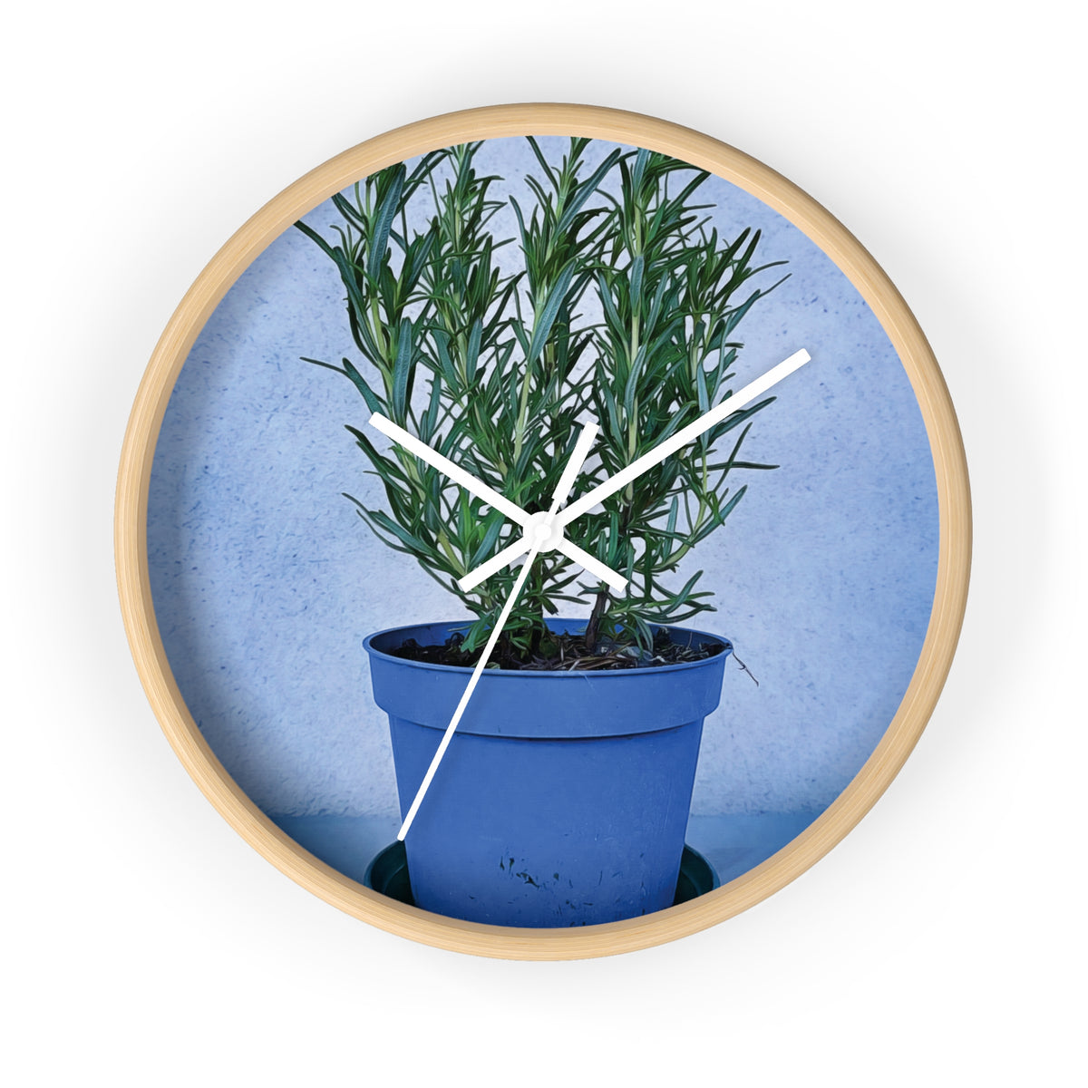 Wall Clock - Rosemary Plant