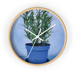 Wall Clock - Rosemary Plant