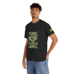 Unisex Heavy Cotton Tee - Poly Art - Flower of Lotus (Variant 2)
