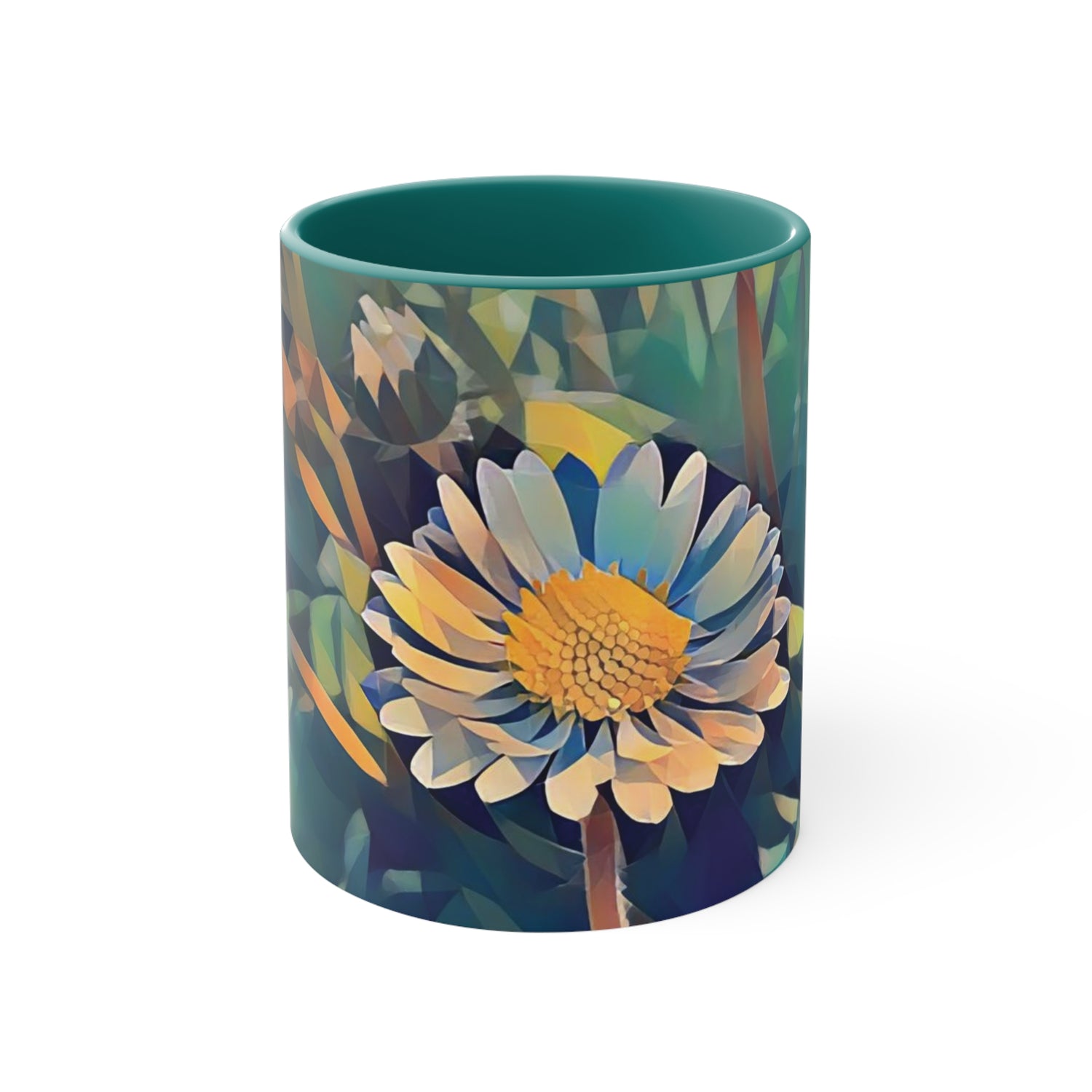 Mug 11oz - Poly Art - Flower of Daisies (Variant 05)