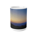 Ceramic White Cup 15oz - Sunset Sky (Variant 1)