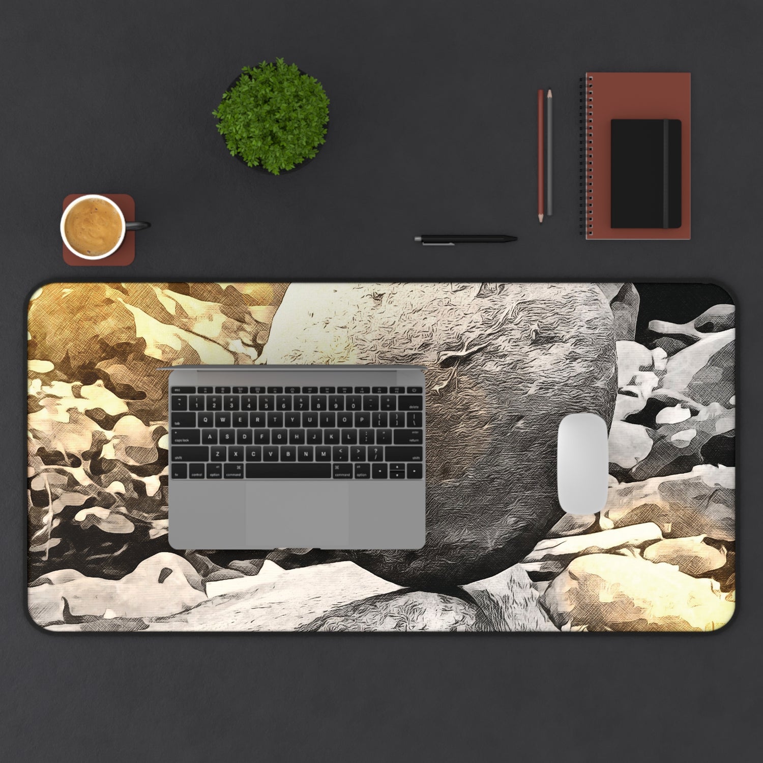 Desk Mat - Stone Balance (Variant 1)