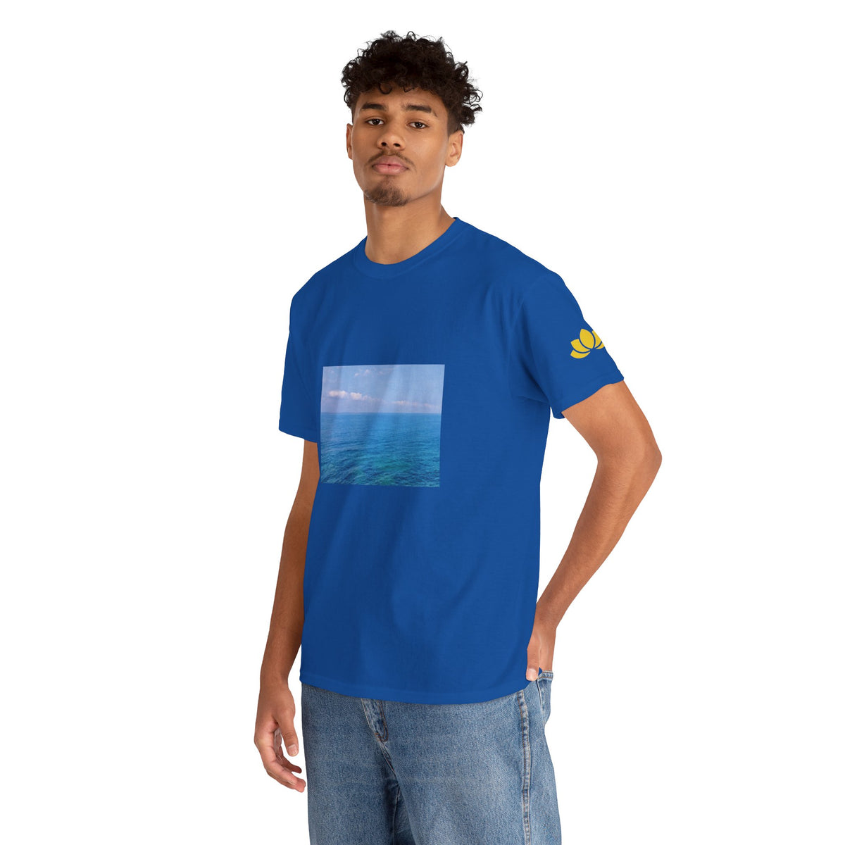 Unisex Heavy Cotton Tee - Sea (Variant 1)