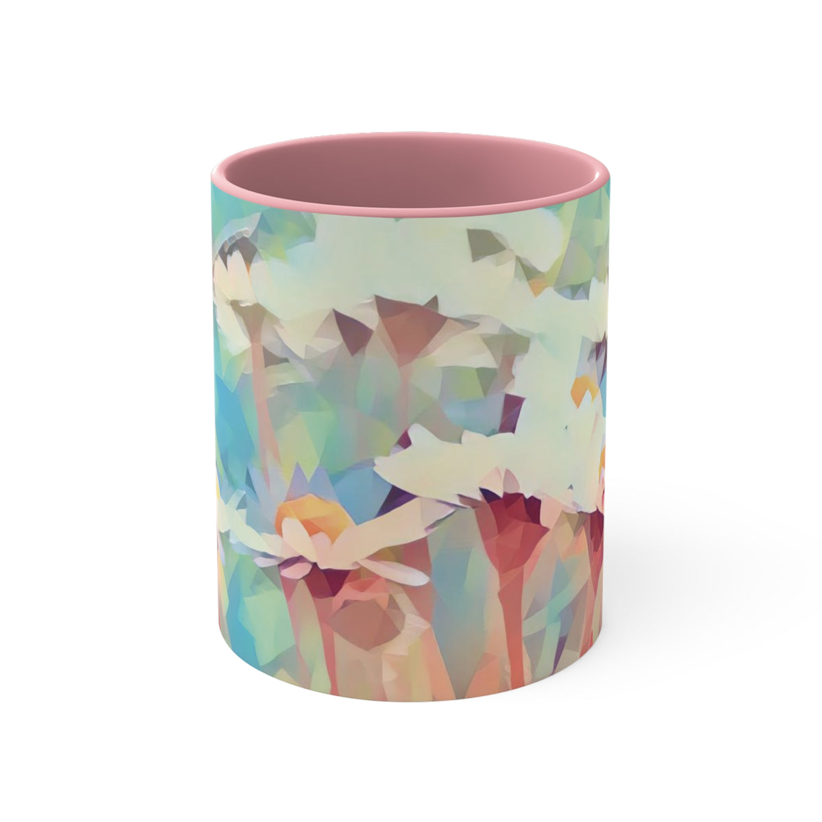 Mug 11oz - Poly Art - Flower of Daisies (Variant 06)