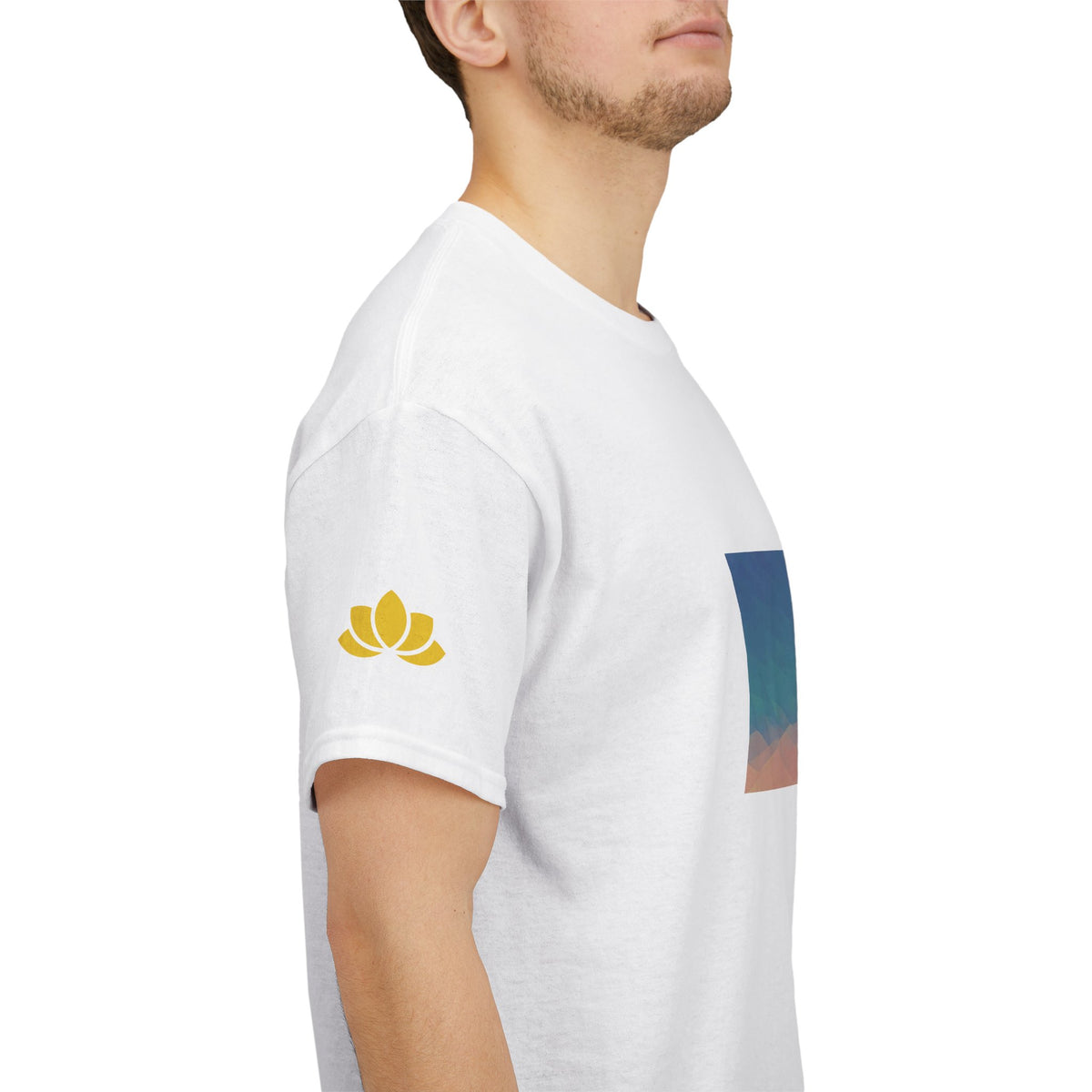 Unisex Heavy Cotton Tee - Poly Art - Sunset Sky (Variant 2)