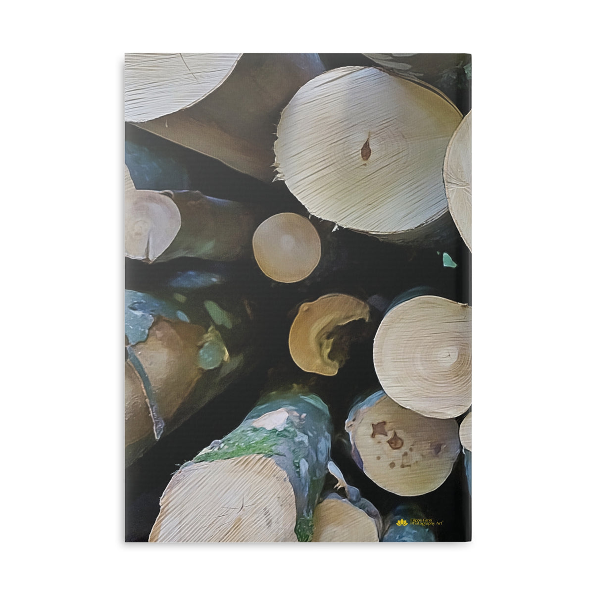 Hardcover Notebook with Puffy Covers - Wooden Trunks (Variant 1)