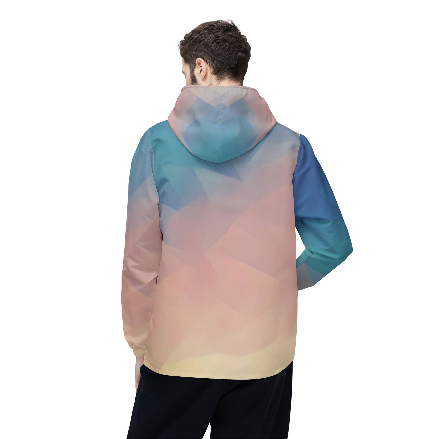 Windbreaker Jacket - Poly Art - Sunset Sky (Variant 1)