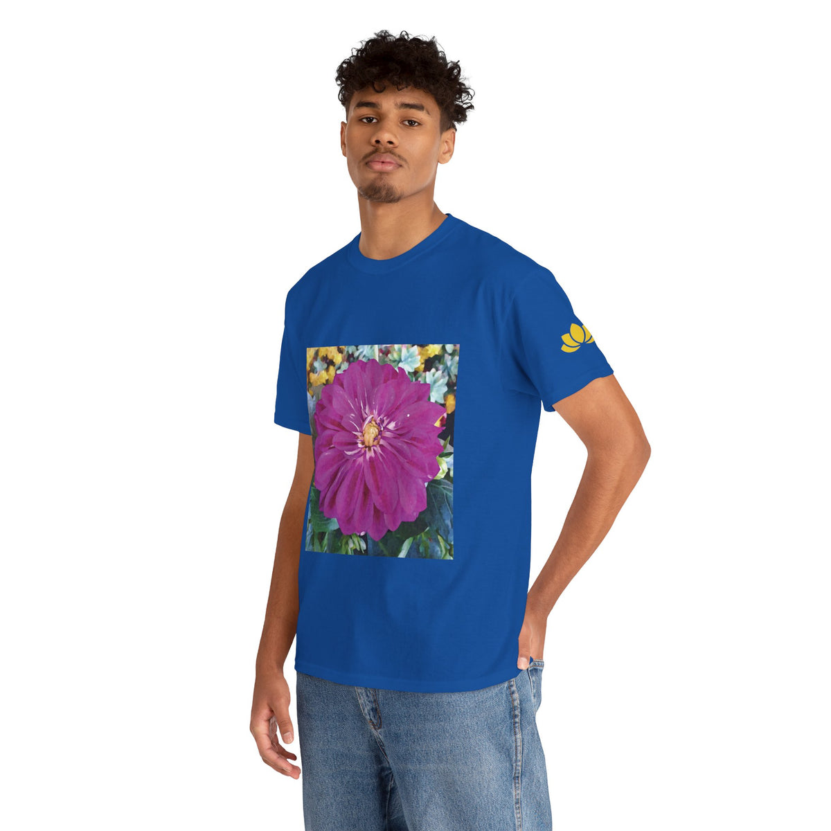 Unisex Heavy Cotton Tee - Flower of Dahlia