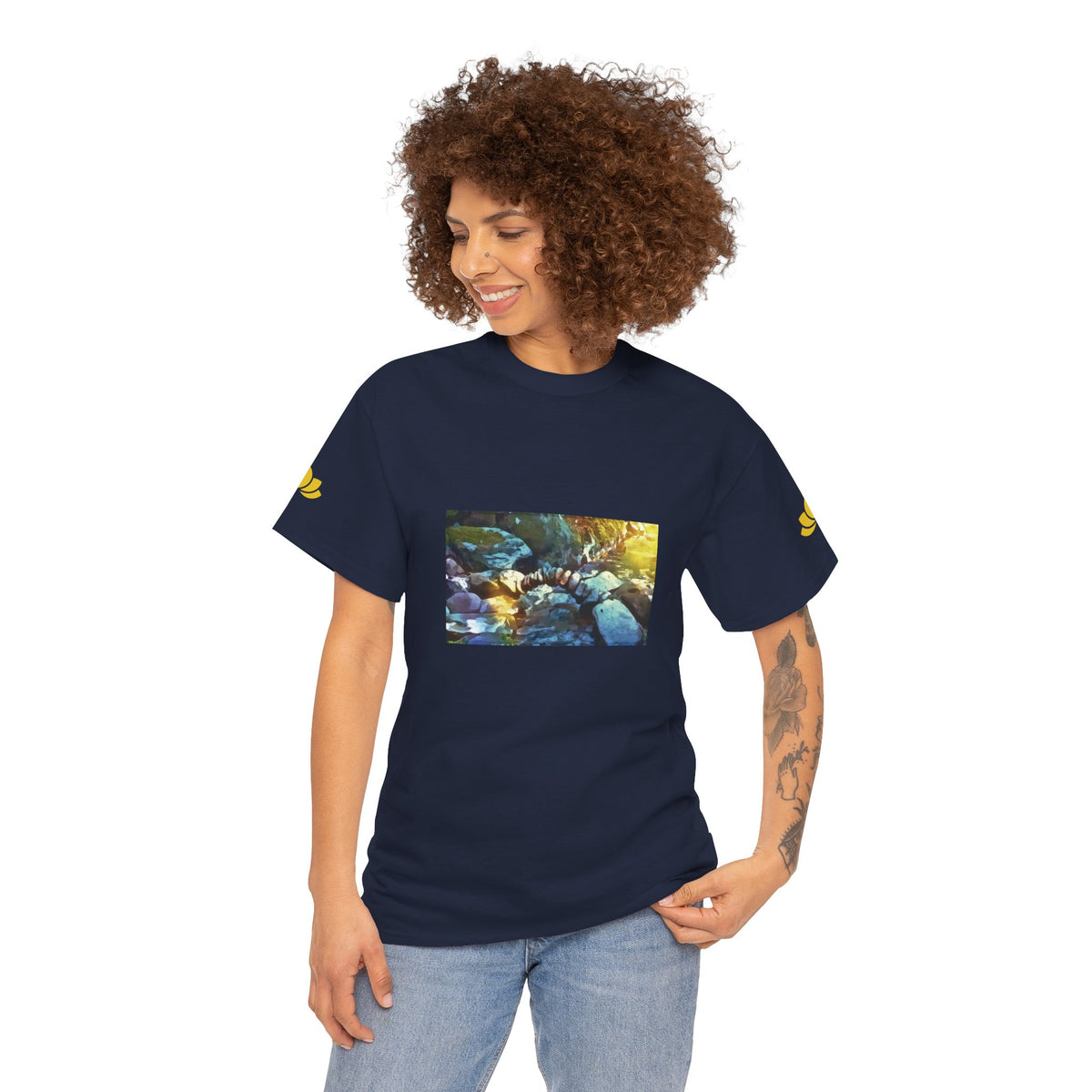 Unisex Heavy Cotton Tee - Stone Balance (Variant 3)