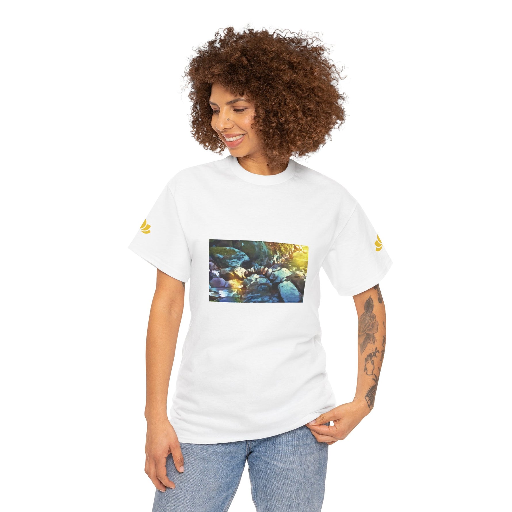 Unisex Heavy Cotton Tee - Stone Balance (Variant 3)