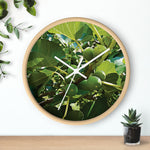 Wall Clock - Fig's Plant, with Fruits and Leaves