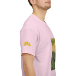 Unisex Heavy Cotton Tee - Poly Art - Rosehip Plant