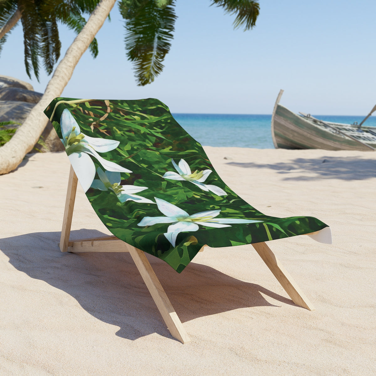 Beach Towel – Flower of Ornithogalum (Variant 2)