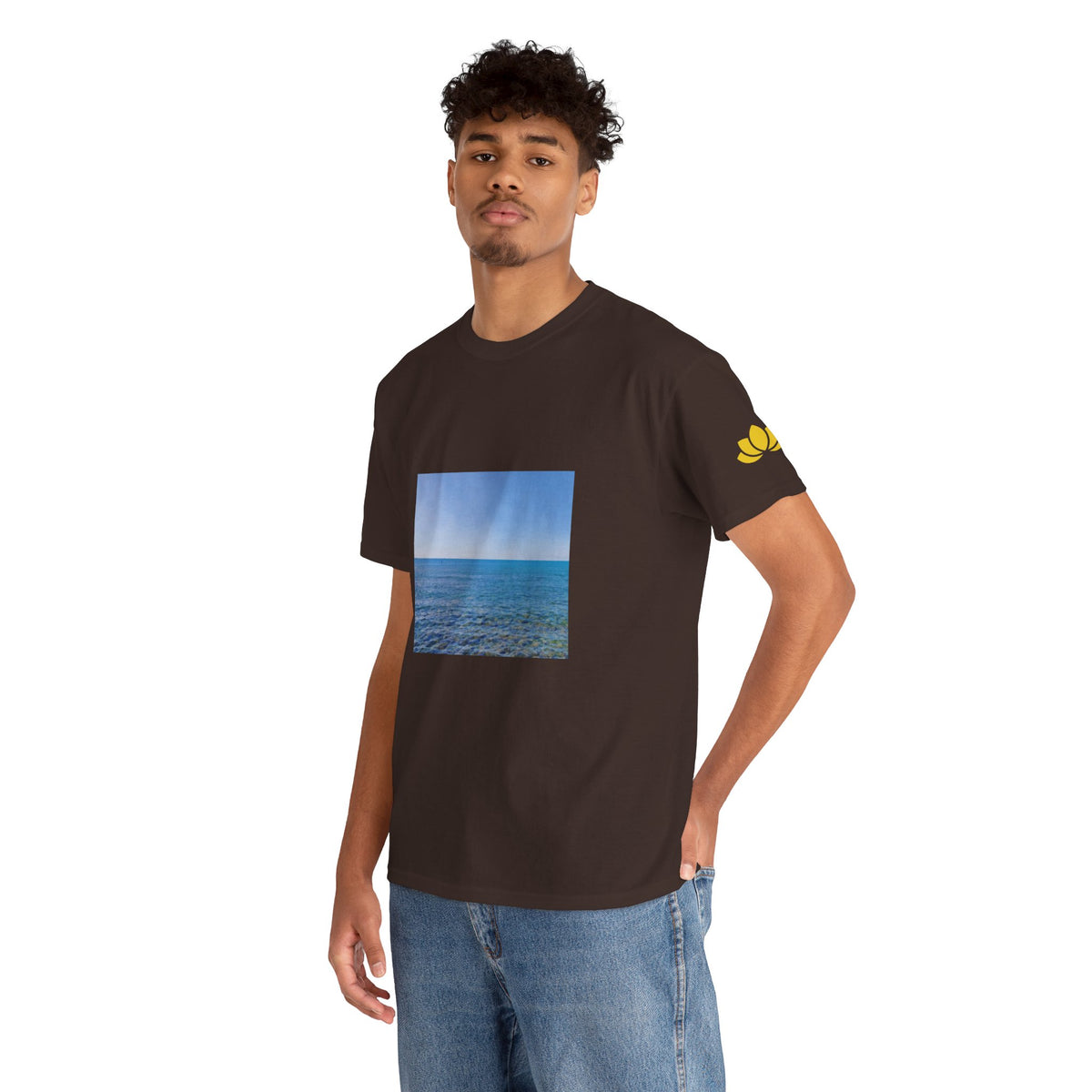 Unisex Heavy Cotton Tee - Sea (Variant 2)