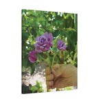 Stretched Matte Canvas - Flower of Rose, small bouquet