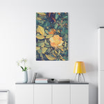 Stretched Matte Canvas - Poly Art - Flower of Rose (Variant 2)