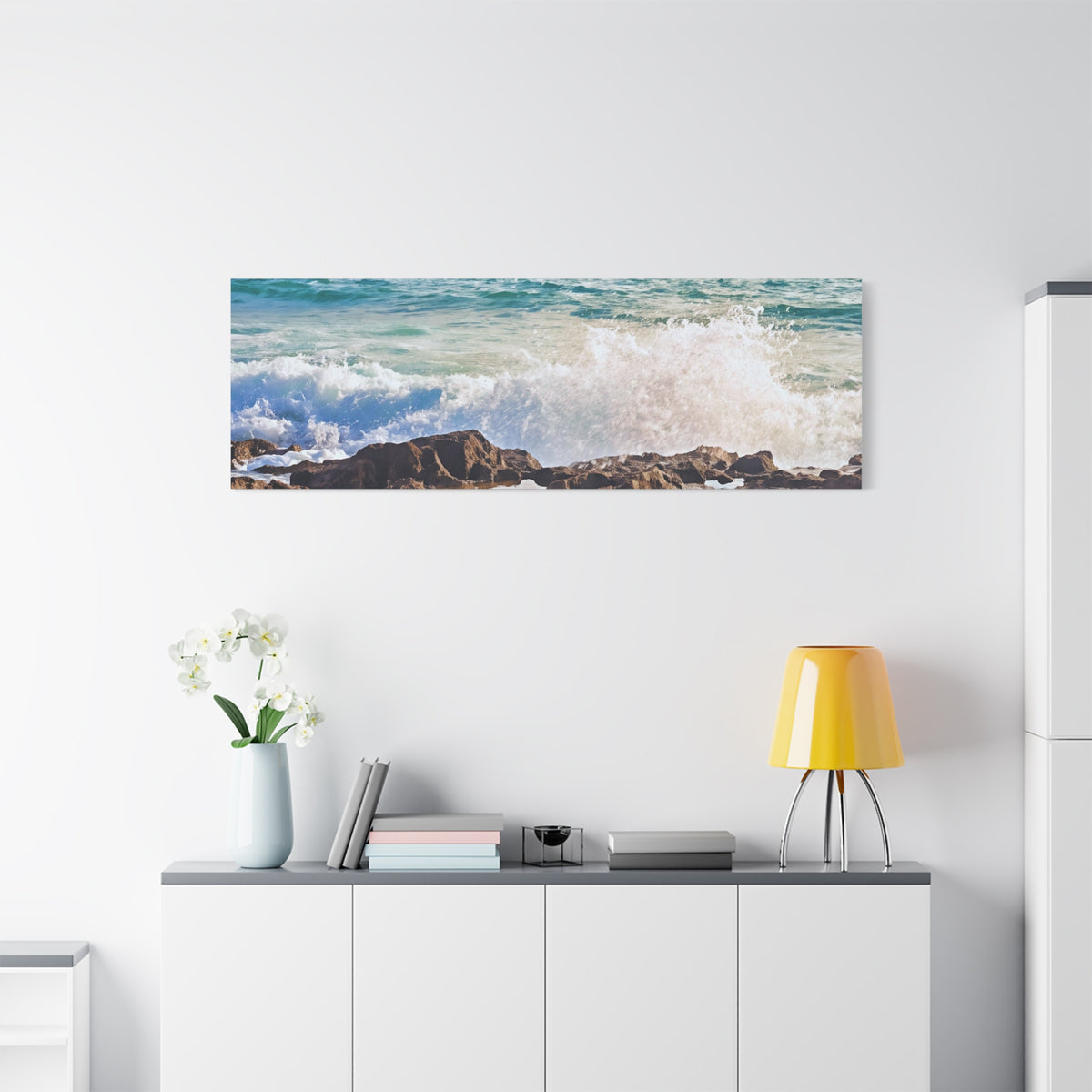 Stretched Matte Canvas - Sea (Variant 09)