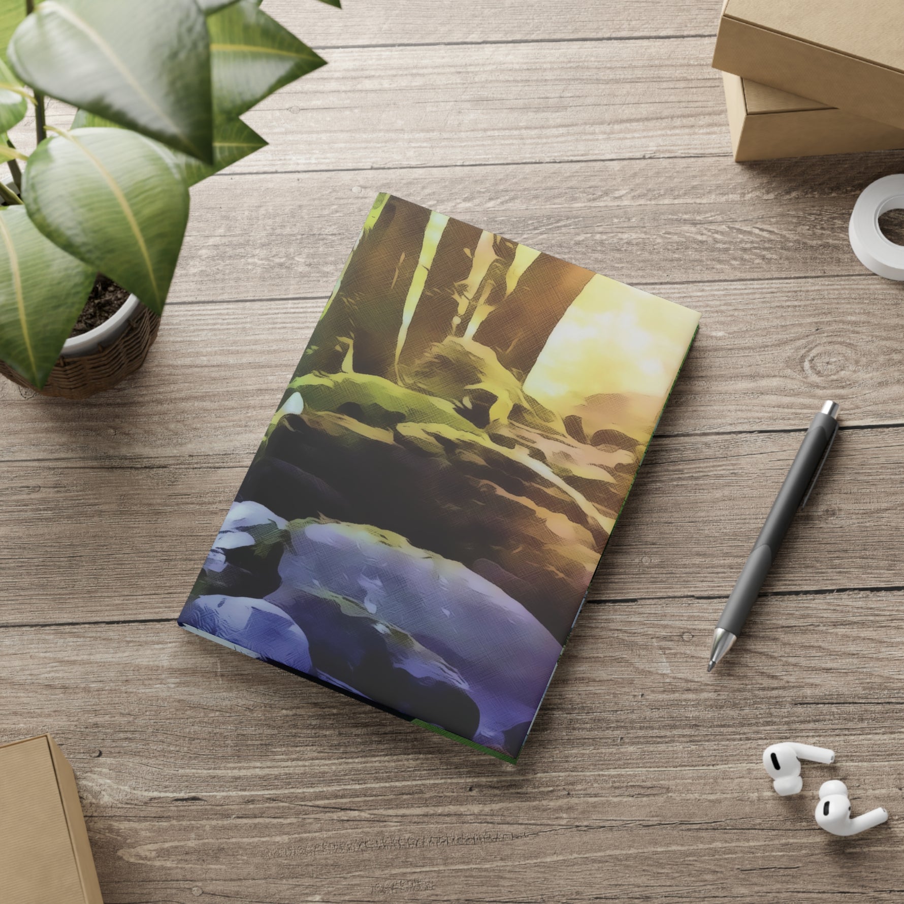 Hardcover Notebook with Puffy Covers - Stone Balance (Variant 3)