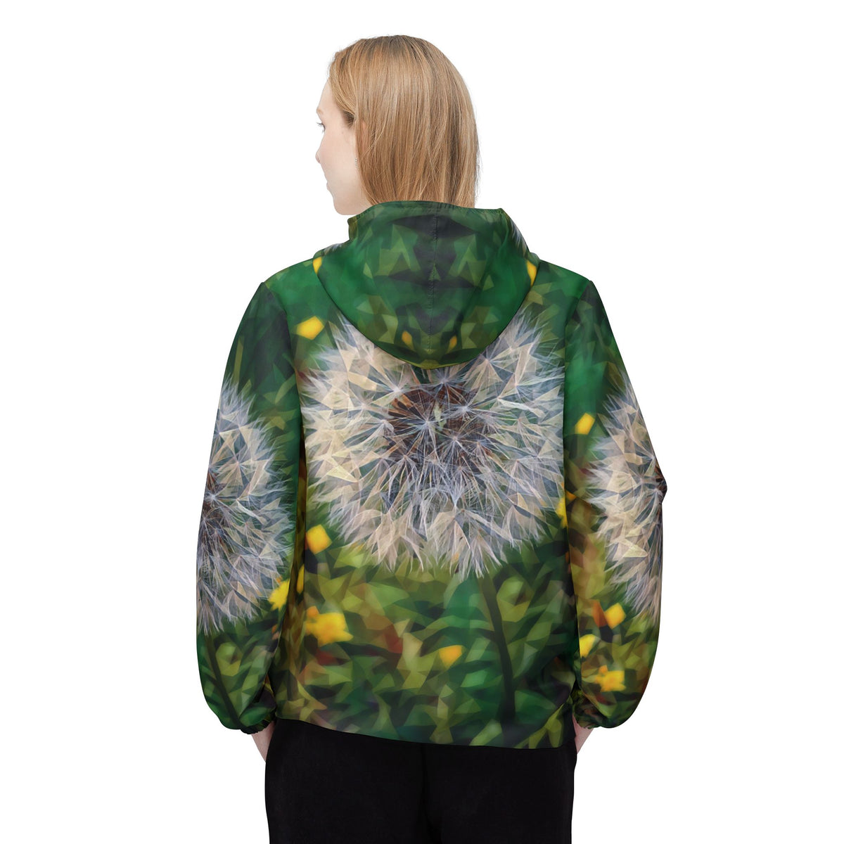 Windbreaker Jacket - Poly Art - Flower of Dandelion (Variant 2)