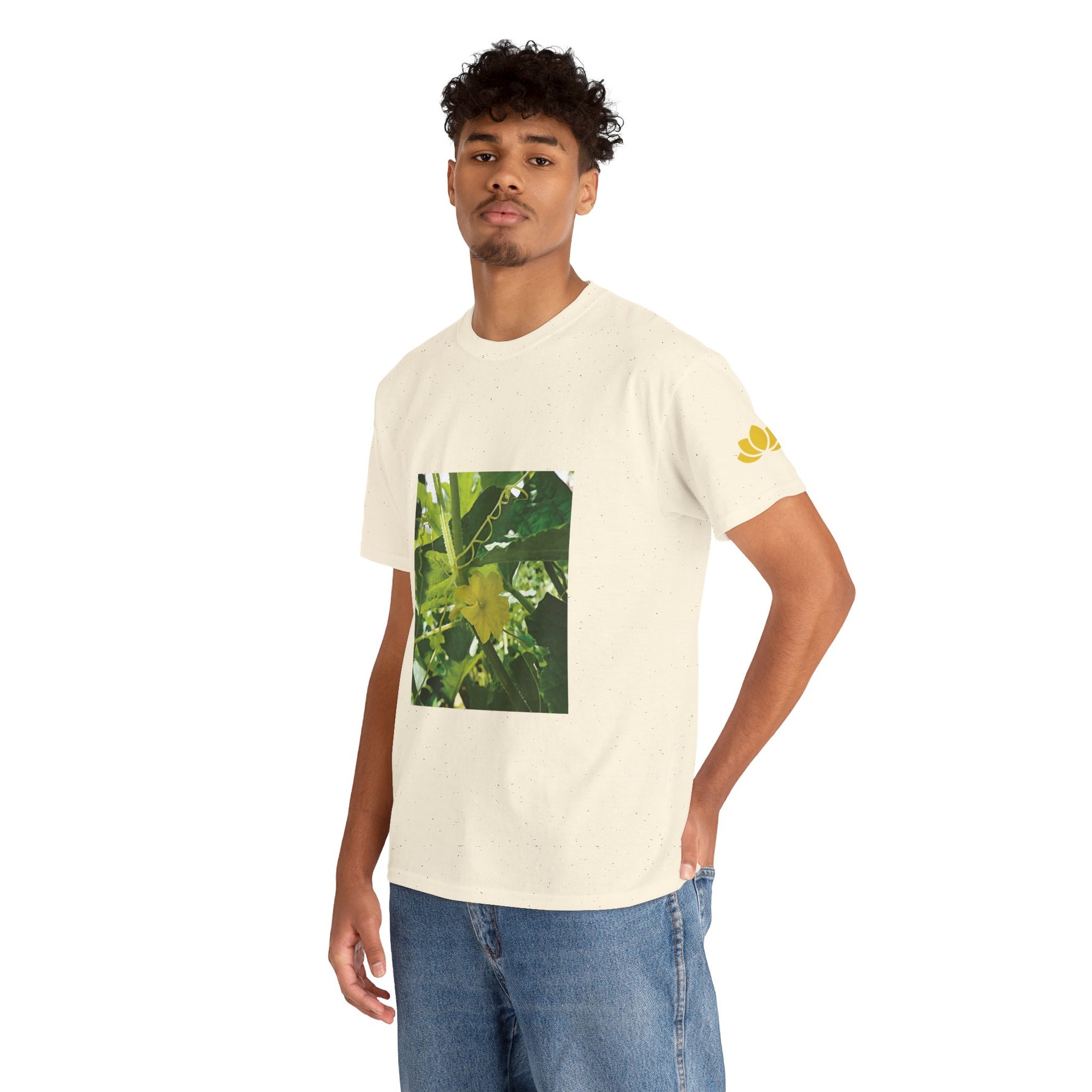 Unisex Heavy Cotton Tee - Flower of Cucumber