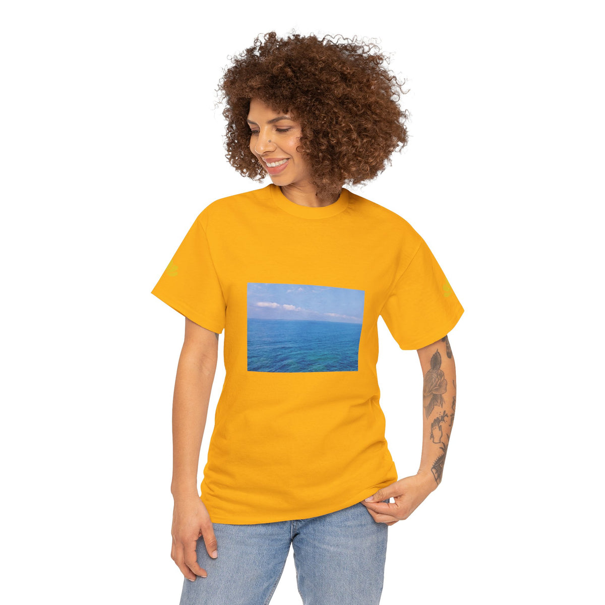 Unisex Heavy Cotton Tee - Sea (Variant 1)