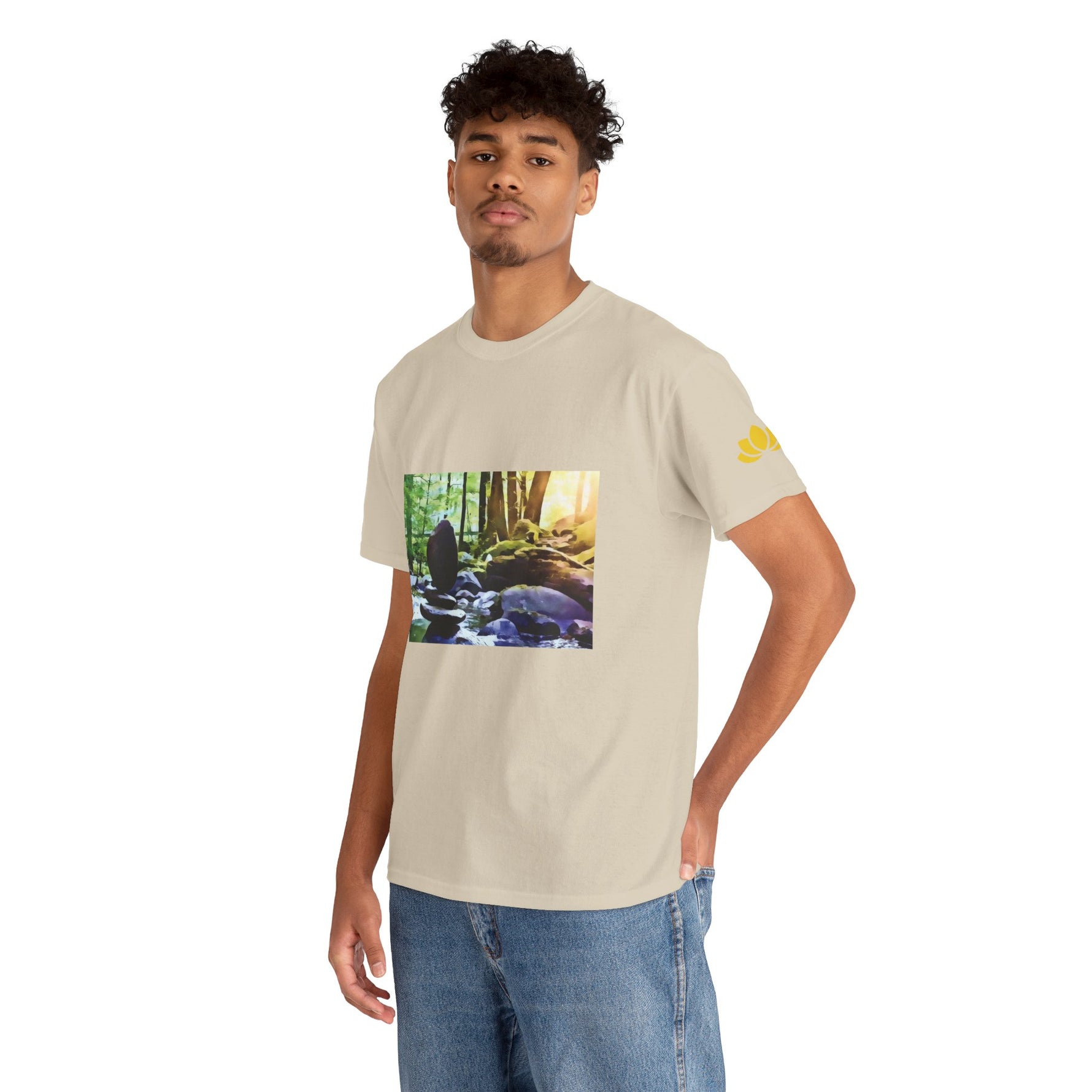 Unisex Heavy Cotton Tee - Stone Balance (Variant 2)