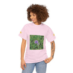Unisex Heavy Cotton Tee - Flower of Malva Sylvestris