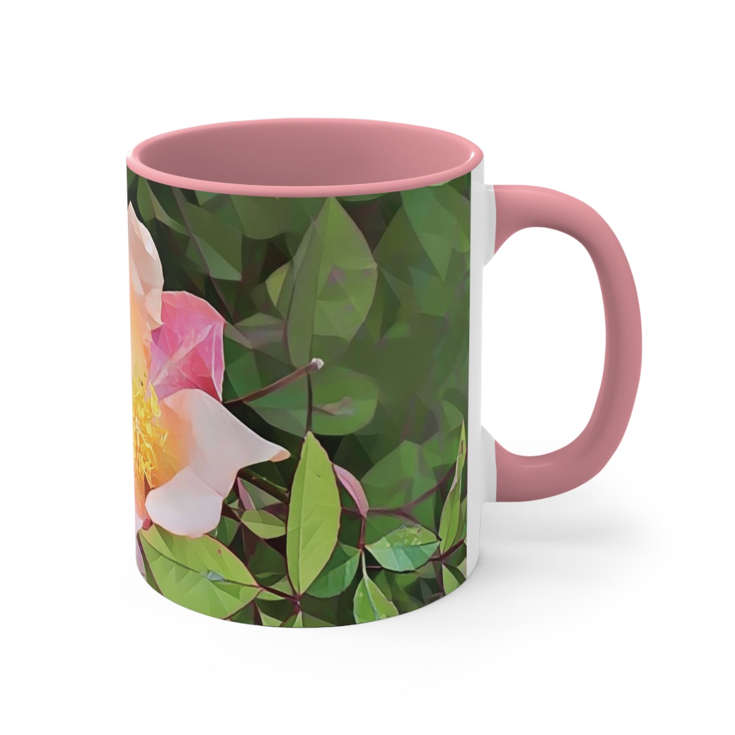Mug 11oz - Poly Art - Flower of Rose (Variant 1)