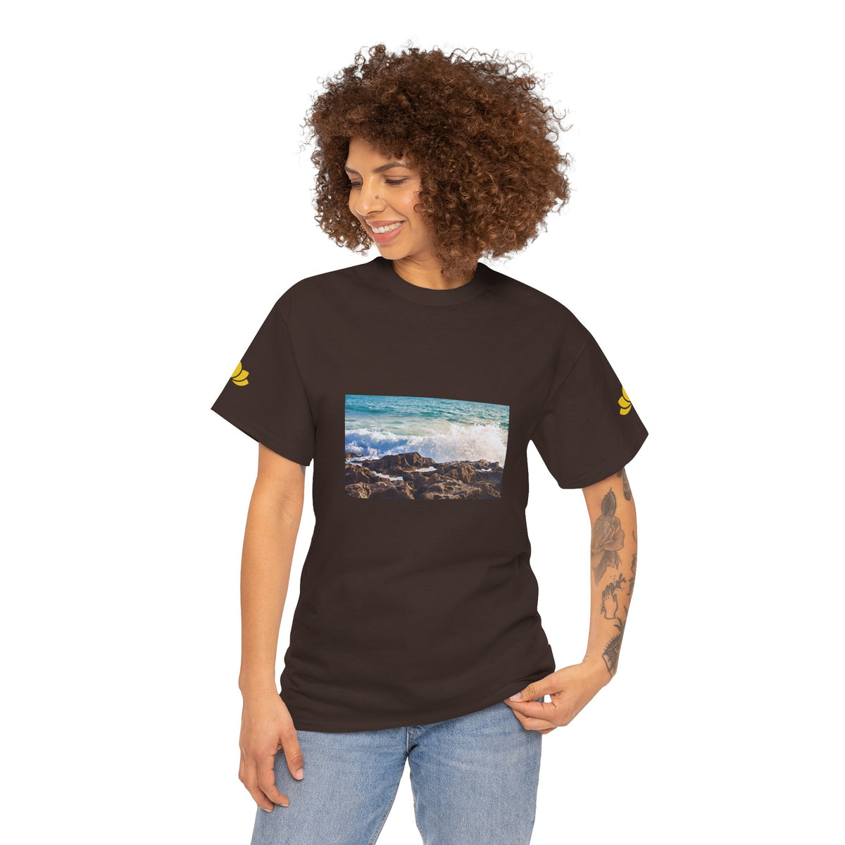 Unisex Heavy Cotton Tee - Sea (Variant 4)